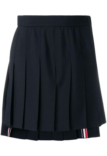 Thom Browne School Uniform Pleated Miniskirt - Blue