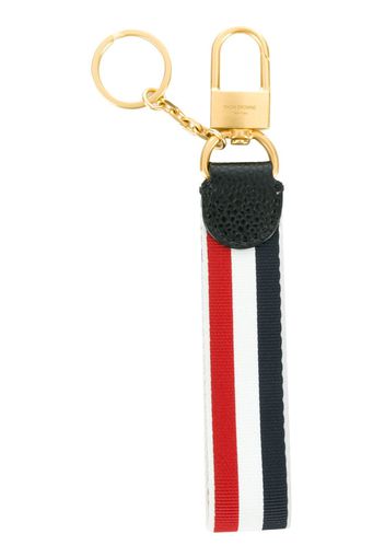 Thom Browne Brass Twill-edged Keyring - Multicolour