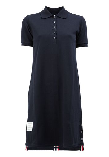 Thom Browne Striped Pique Polo Dress - Blue