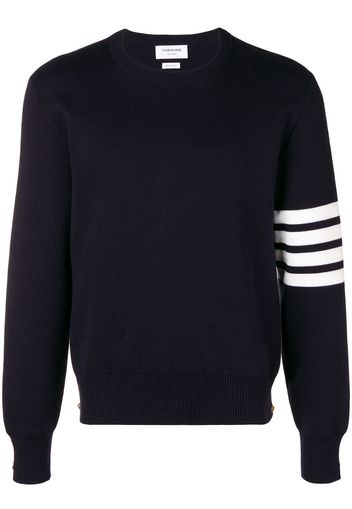 Thom Browne 4-Bar Milano Stitch Pullover - Blue