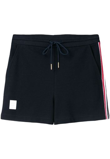 Thom Browne Rwb Stripe Piqué Shorts - Blue