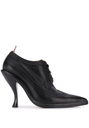 Thom Browne Curved Heel Longwing Brogues - Black