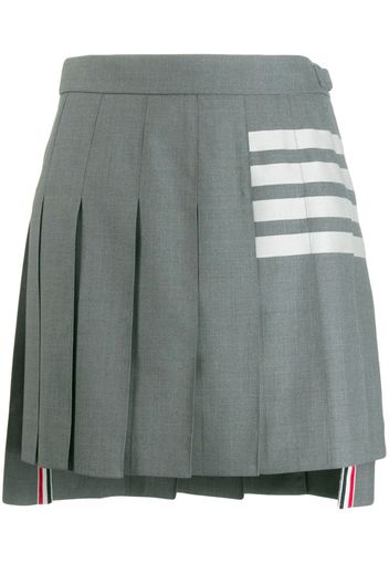 4-Bar Engineered Pleated Mini Skirt