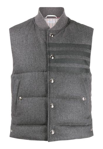 flannel downfilled 4-bar vest