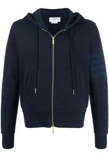 loopback relaxed zip 4-Bar hoodie