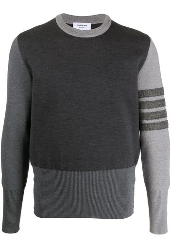 contrast sleeve cashmere jumper