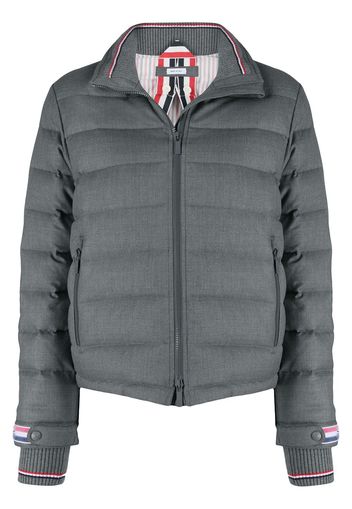 Thom Browne padded funnel neck jacket - Grey