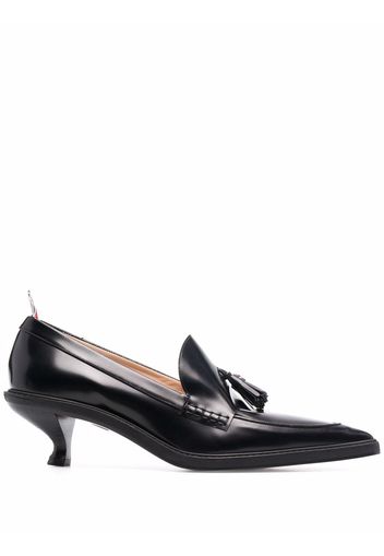 Thom Browne tassel-detail pointed loafers - Black