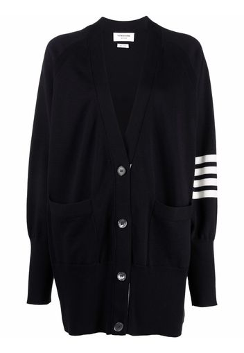 Thom Browne 4-Bar knitted cardigan - Blue