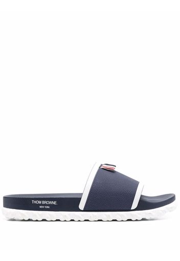 Thom Browne cable-sole slides - Blue