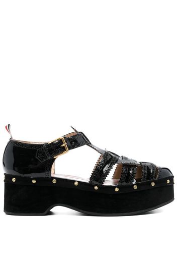 Thom Browne Fisherman caged platform sandals - Black