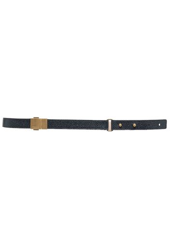 Thom Browne pebbled-leather belt - Blue