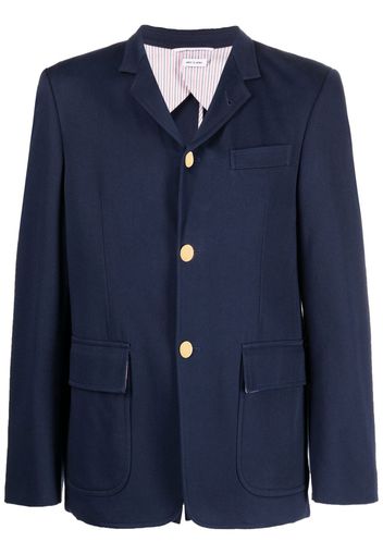 Thom Browne RWB-stripe tailored blazer - Blue