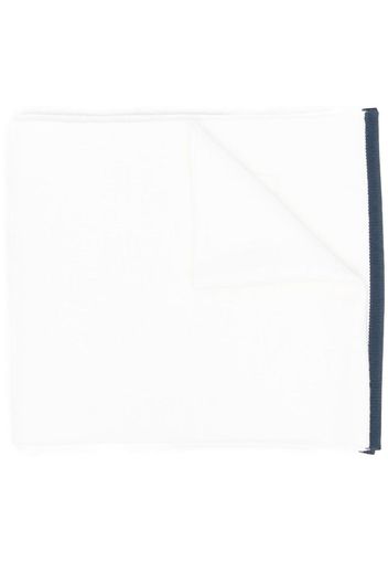 Thom Browne 4-Bar stripe scarf - White