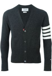 Thom Browne 4-Bar Cashmere Cardigan - Grey