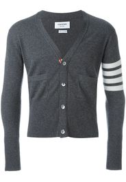 Thom Browne 4-Bar Cashmere Cardigan - Grey