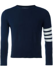 Thom Browne 4-Bar Short Cashmere Pullover - Blue