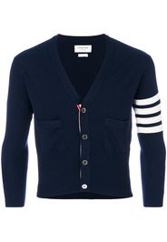 Thom Browne 4-Bar Short Cashmere Cardigan - Blue