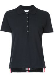 Thom Browne stripe-trim polo top - Blue