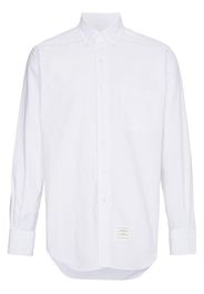 Thom Browne Grosgrain Placket Oxford Shirt - White