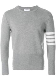 Thom Browne 4-Bar Milano Stitch Pullover - Grey