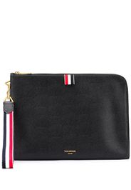 Thom Browne RWB Strap Medium Gusset Folio - Black