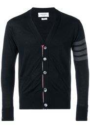 Thom Browne Fine Merino Wool V-neck Cardigan - Black