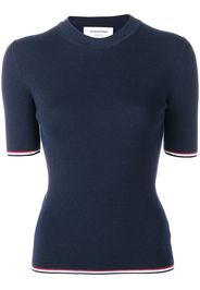 Thom Browne fitted knitted top - Blue