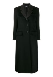 single-breasted mid-length coat