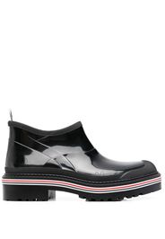Thom Browne stripe-trim ankle boots - Black