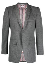 Thom Browne elongated single-breasted button blazer - Grey