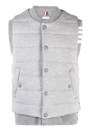 Thom Browne padded-design button-down gilet - Grey