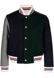 Thom Browne colour-block bomber jacket - Green