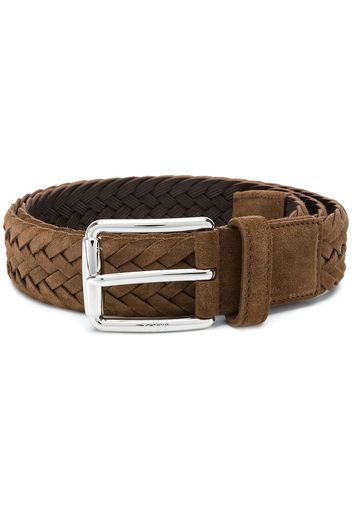 Tod's woven buckle belt - Brown