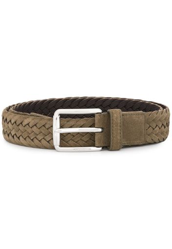 Tod's adjustable woven belt - Green