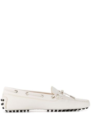 eyelet detail flat loafers