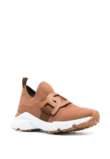 Tod's chain-link detail slip-on sneakers - Brown