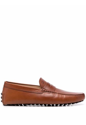 Tod's Gommino logo loafers - Brown