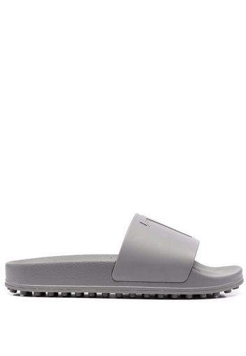 Tod's logo-embossed slides - Grey