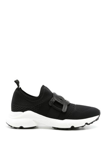 Tod's chain-link detail slip-on sneakers - Black