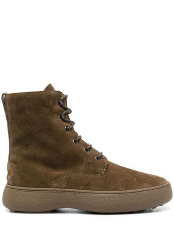 Tod's suede ankle boots - Green