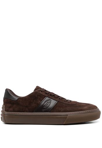 Tod's logo-patch low-top sneakers - Brown