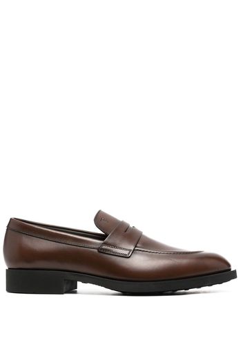 Tod's penny-slot leather loafers - Brown