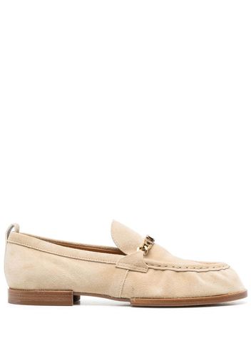 Tod's logo chain-link loafers - Neutrals