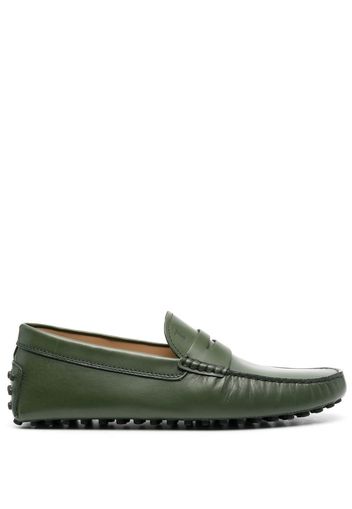 Tod's Gommino leather loafers - Green