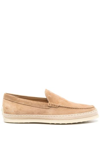 Tod's suede espadrille loafers - Neutrals