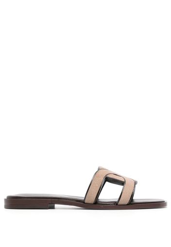 Tod's woven flat sandals - Neutrals