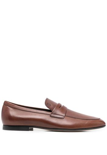 Tod's penny-strap leather loafers - Brown