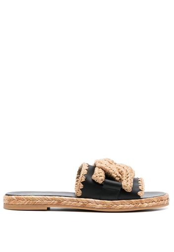 Tod's Kate crochet sandals - Black