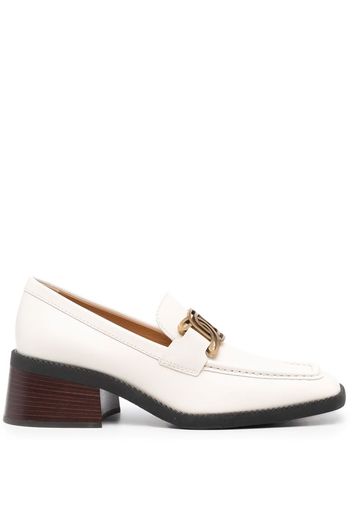 Tod's Kate block-heel leather loafers - Neutrals